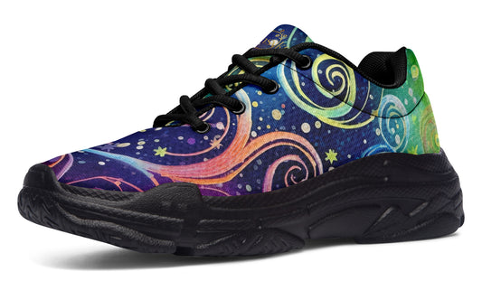 Rainbow Night Chunky Sneakers