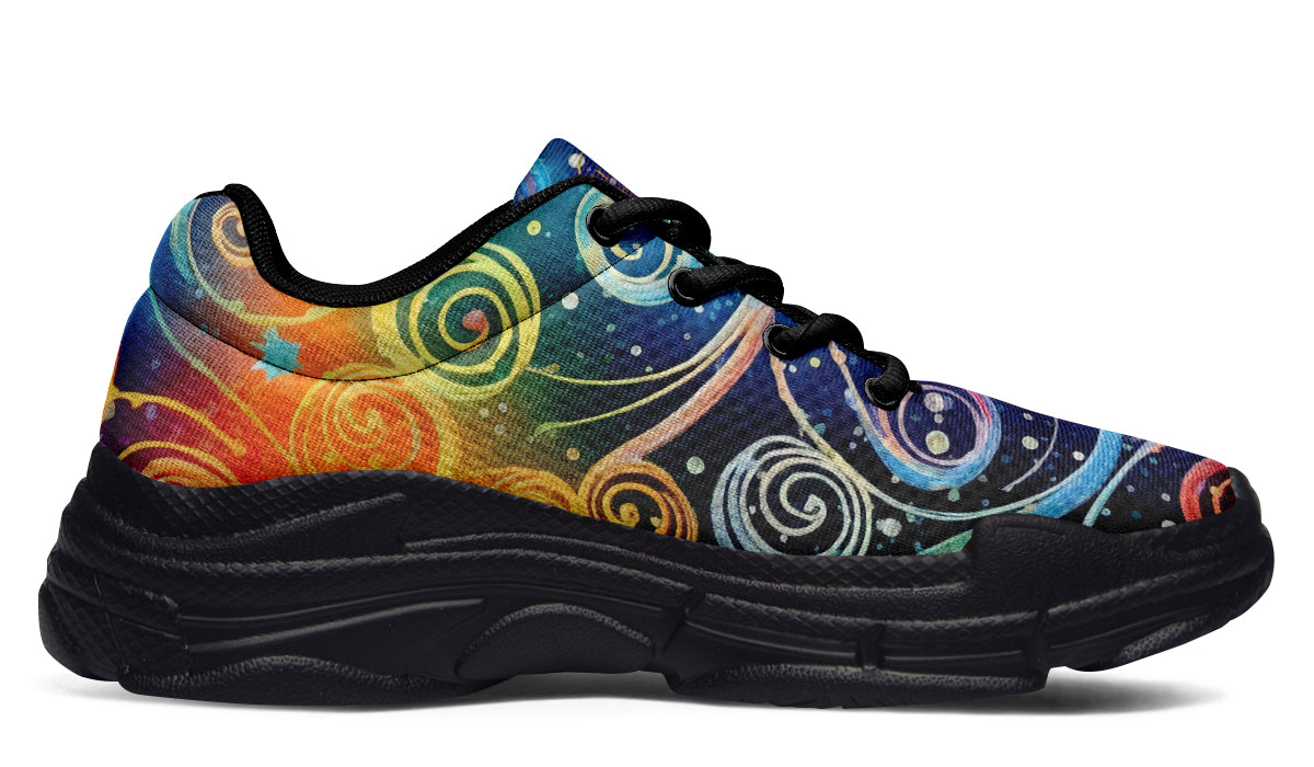 Rainbow Night Chunky Sneakers