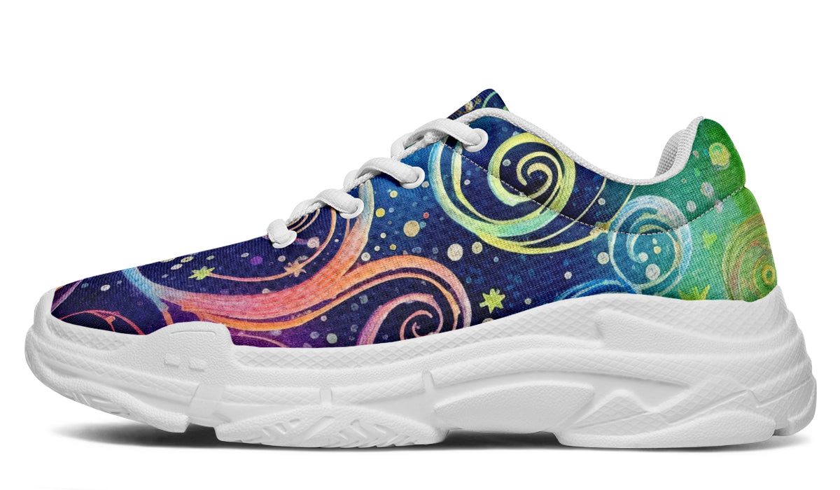 Rainbow Night Chunky Sneakers