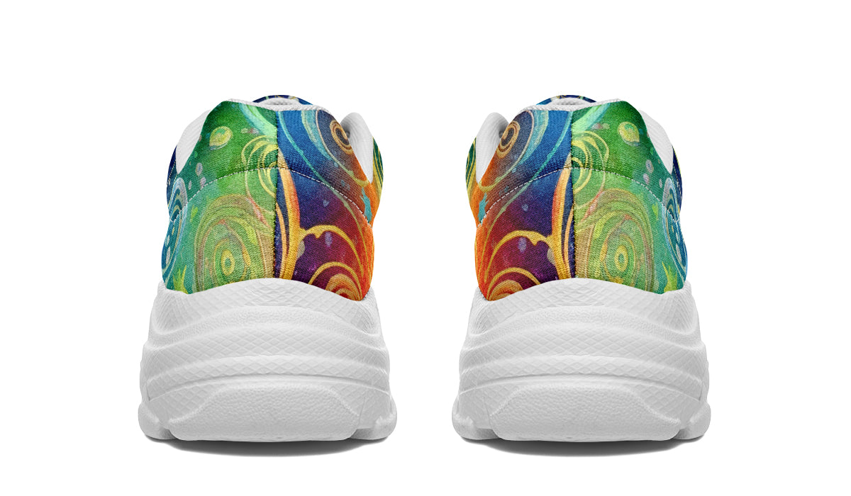 Rainbow Night Chunky Sneakers