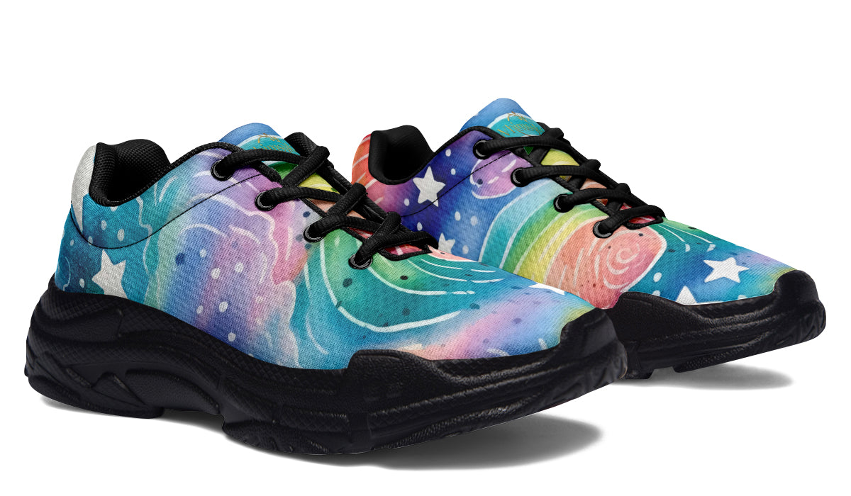 Stars And Swirls Chunky Sneakers