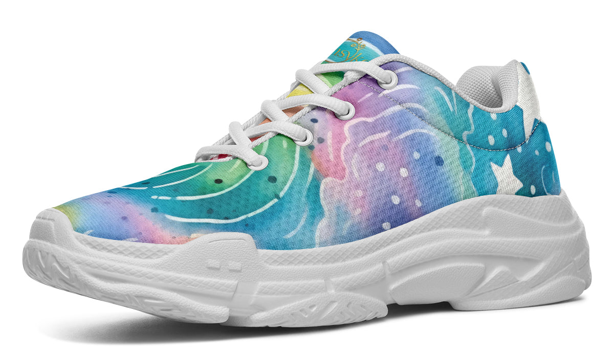 Stars And Swirls Chunky Sneakers