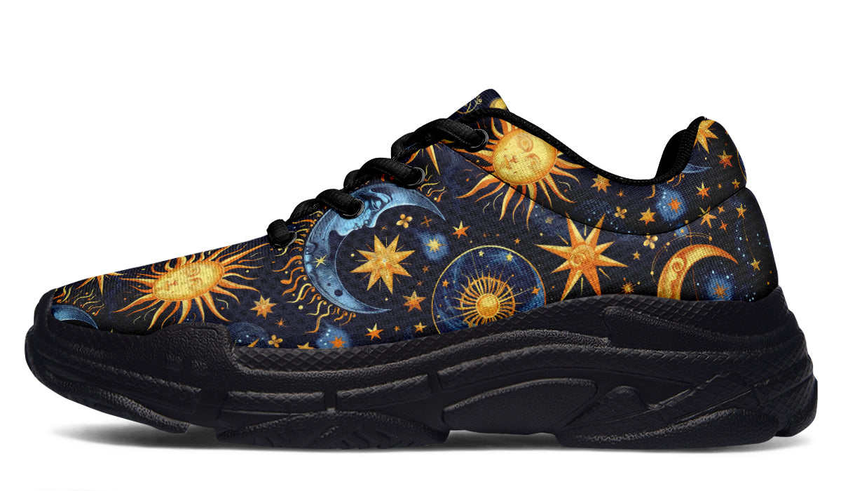 Sun Moon and Stars Chunky Sneakers