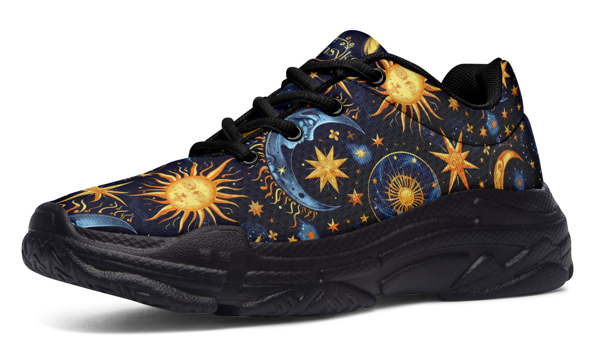 Sun Moon and Stars Chunky Sneakers