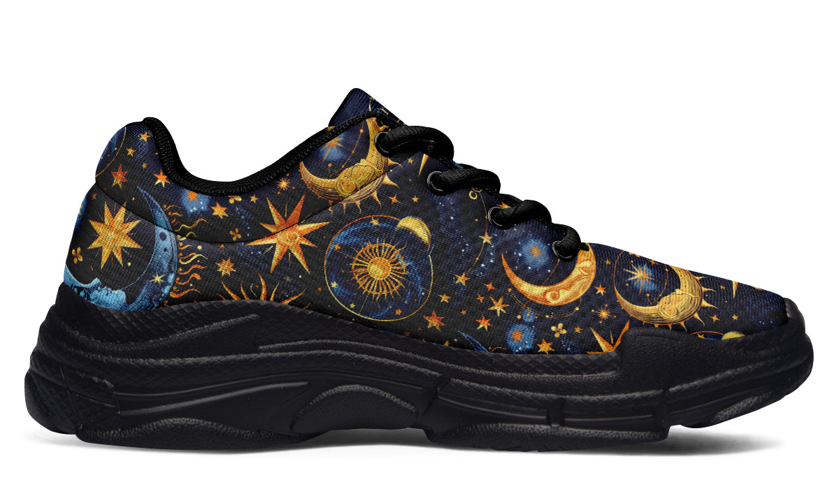 Sun Moon and Stars Chunky Sneakers