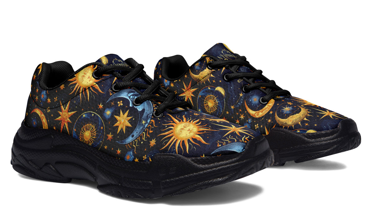 Sun Moon and Stars Chunky Sneakers