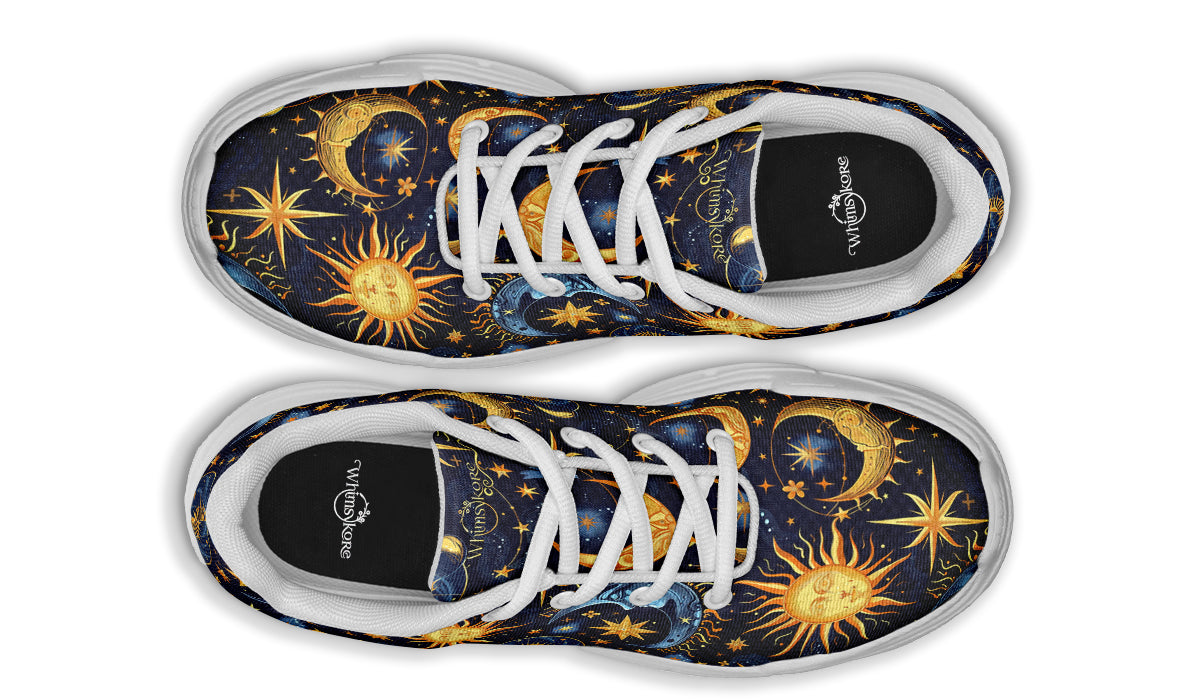 Sun Moon and Stars Chunky Sneakers