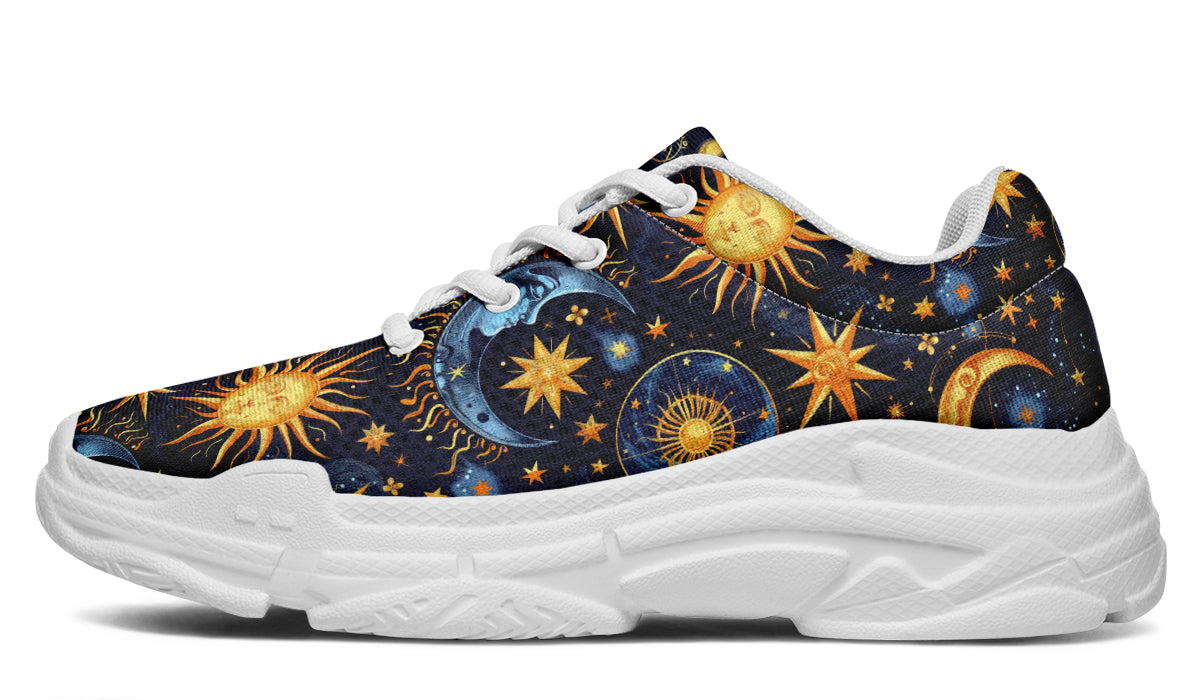 Sun Moon and Stars Chunky Sneakers