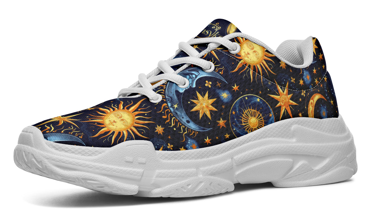 Sun Moon and Stars Chunky Sneakers