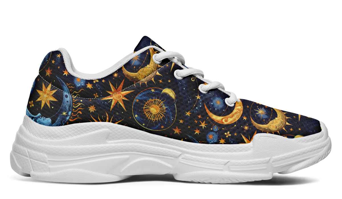 Sun Moon and Stars Chunky Sneakers