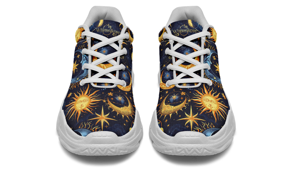 Sun Moon and Stars Chunky Sneakers