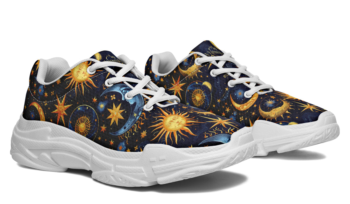 Sun Moon and Stars Chunky Sneakers