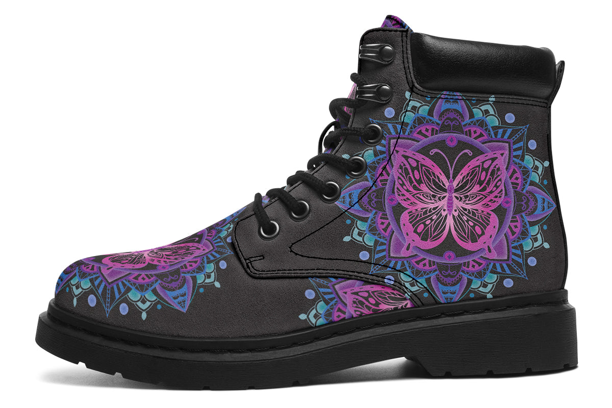 Butterfly Mandala Classic Boots
