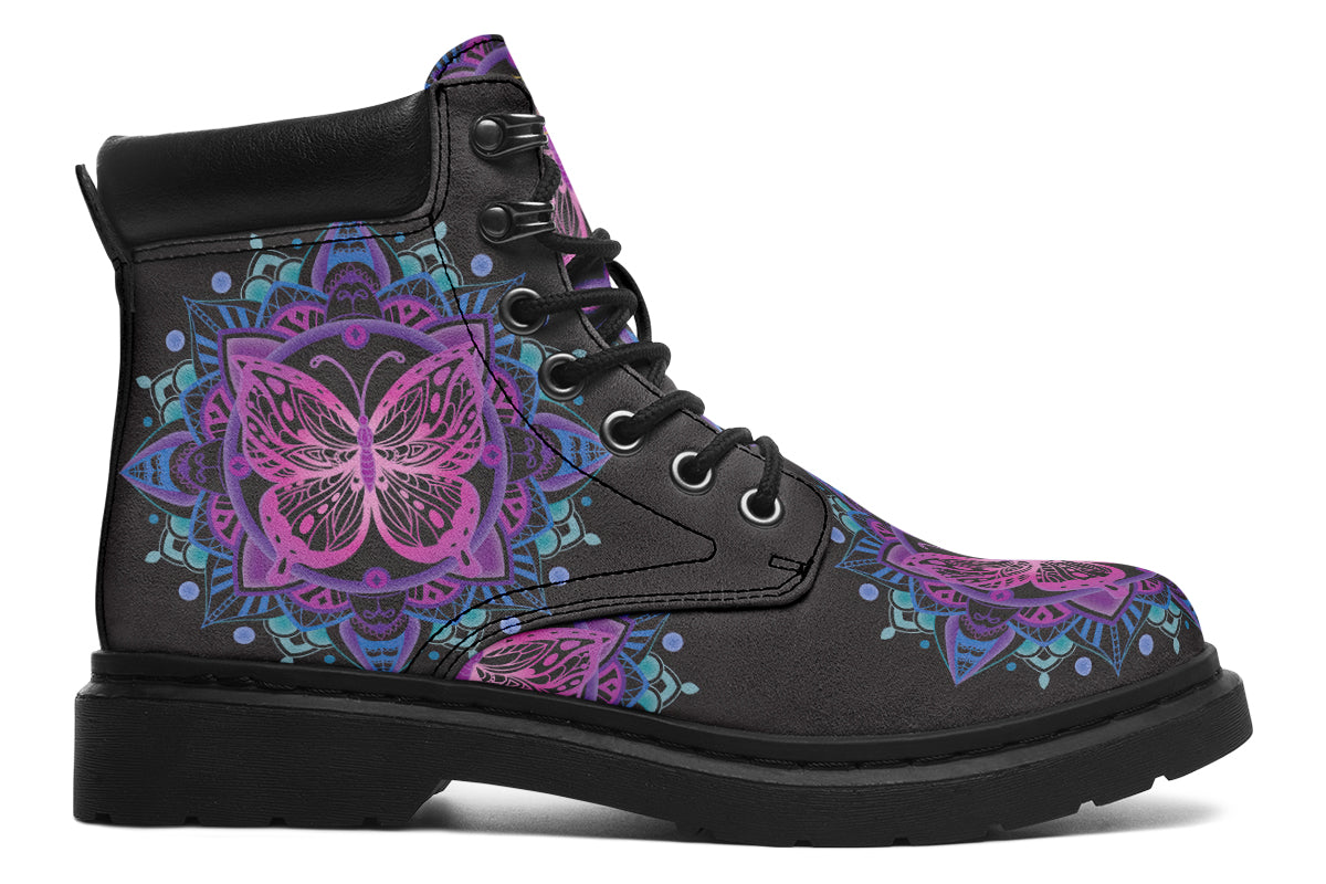 Butterfly Mandala Classic Boots