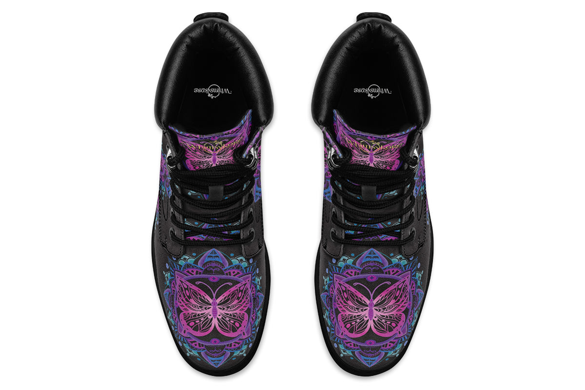 Butterfly Mandala Classic Boots