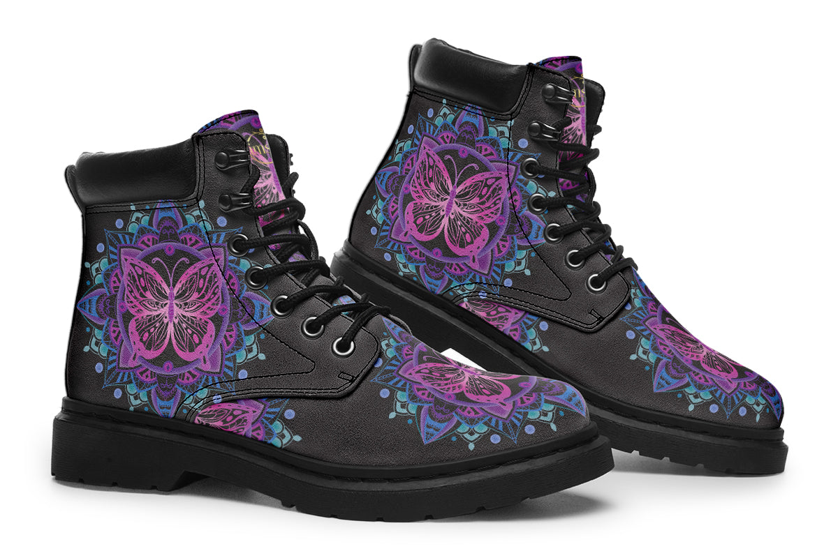 Butterfly Mandala Classic Boots