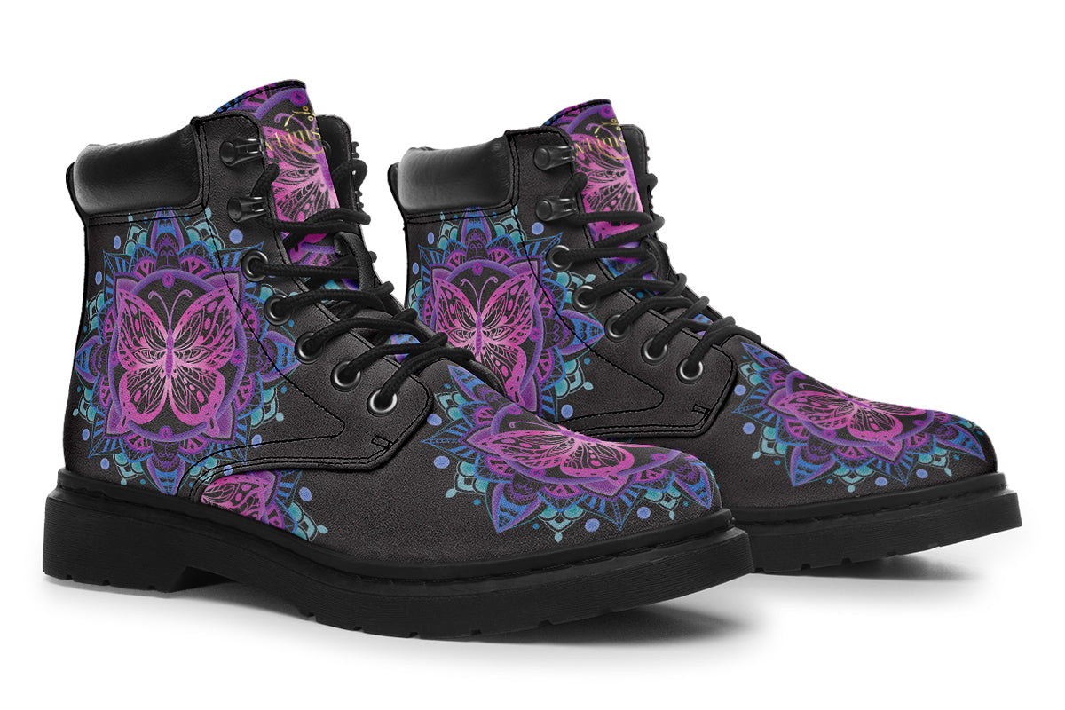Butterfly Mandala Classic Boots