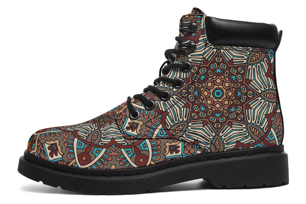 Earthy Mandala Classic Boots