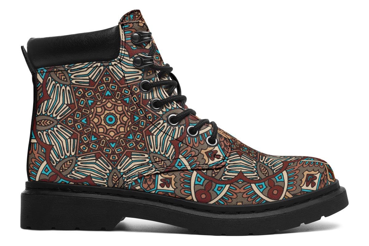 Earthy Mandala Classic Boots