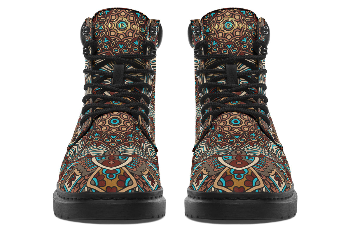 Earthy Mandala Classic Boots