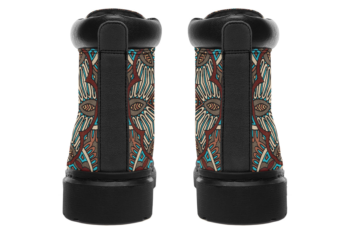Earthy Mandala Classic Boots