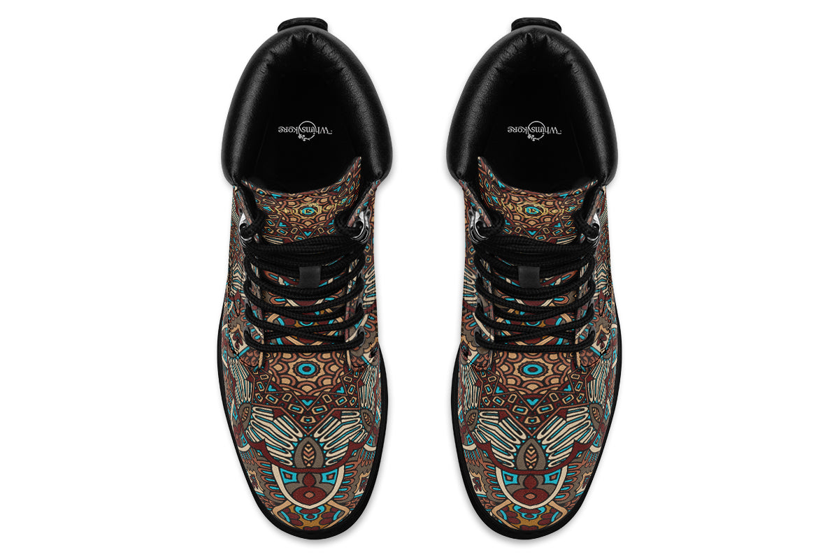 Earthy Mandala Classic Boots