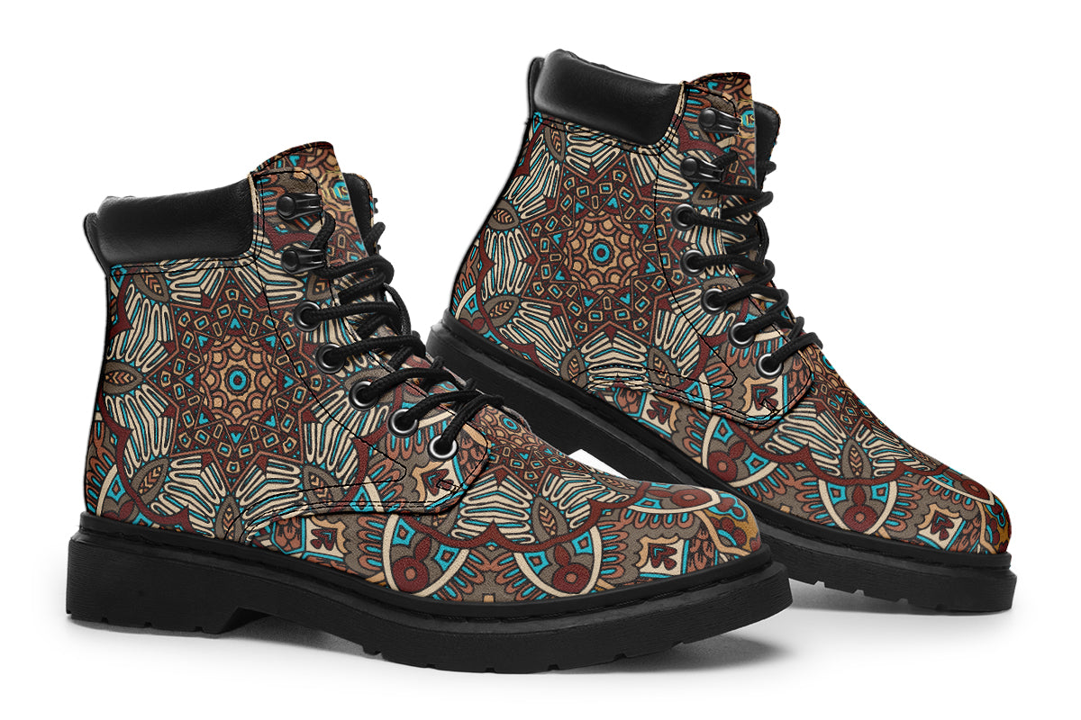 Earthy Mandala Classic Boots
