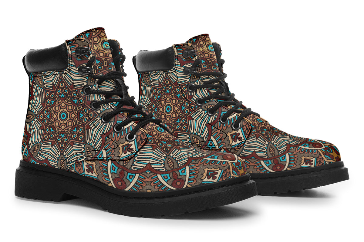 Earthy Mandala Classic Boots