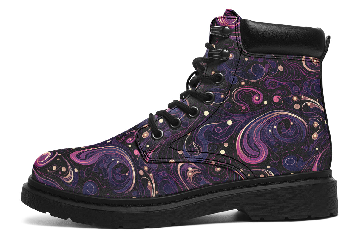 Purple Swirls Classic Boots