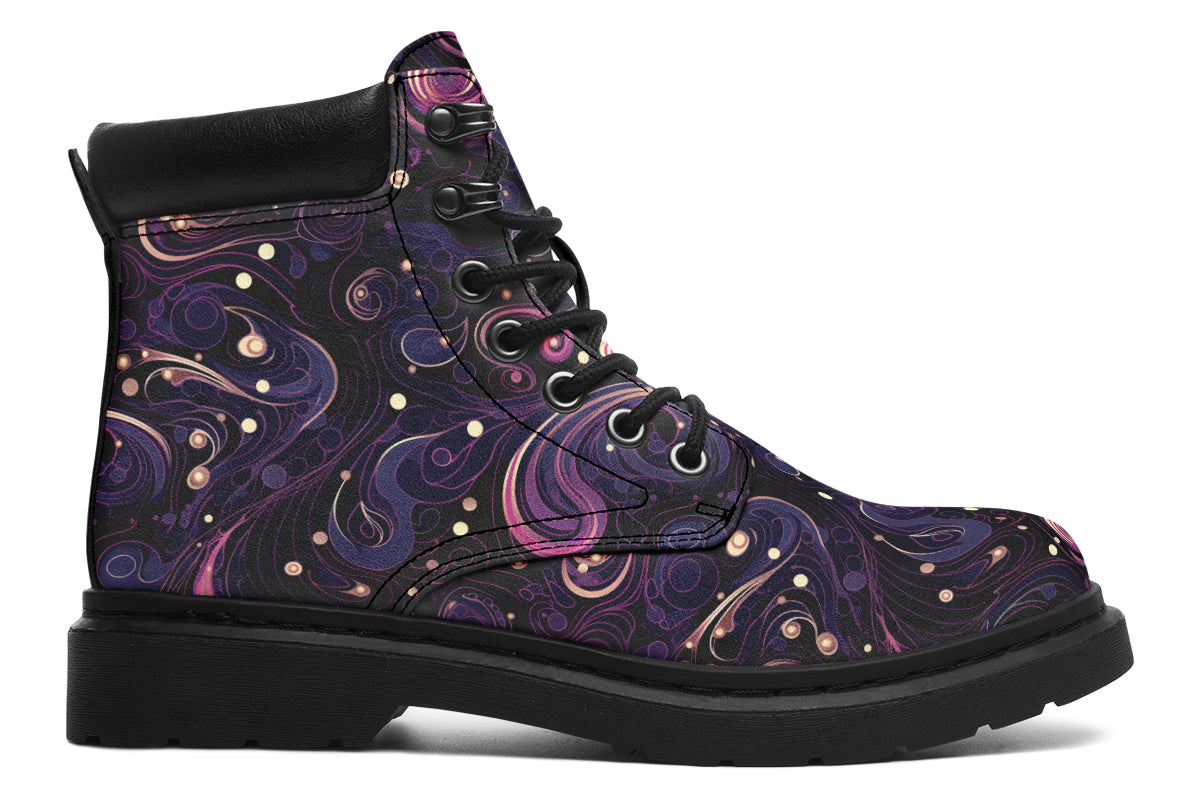 Purple Swirls Classic Boots