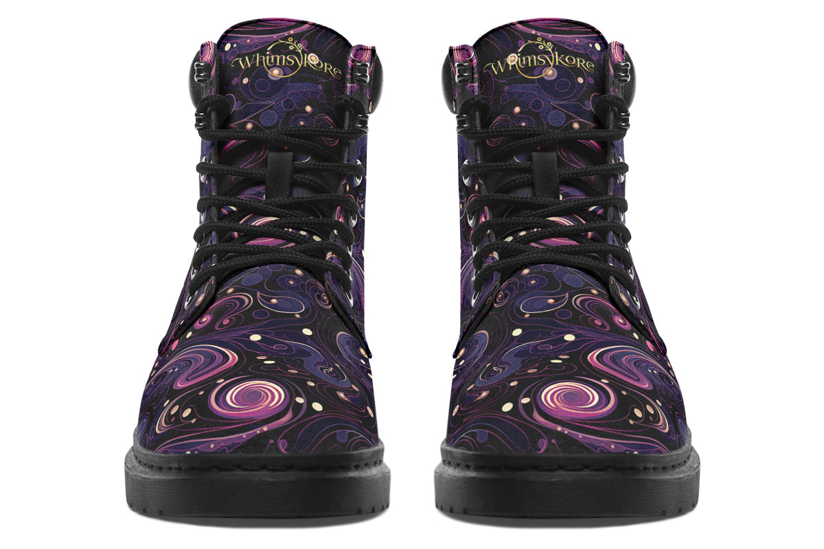 Purple Swirls Classic Boots