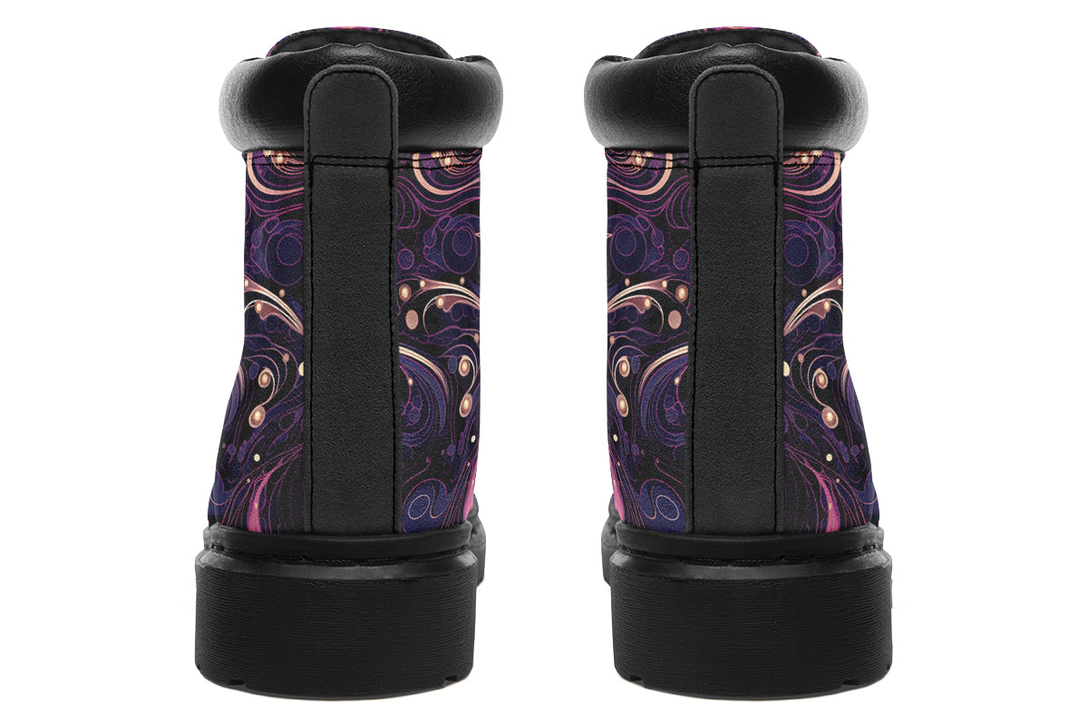 Purple Swirls Classic Boots