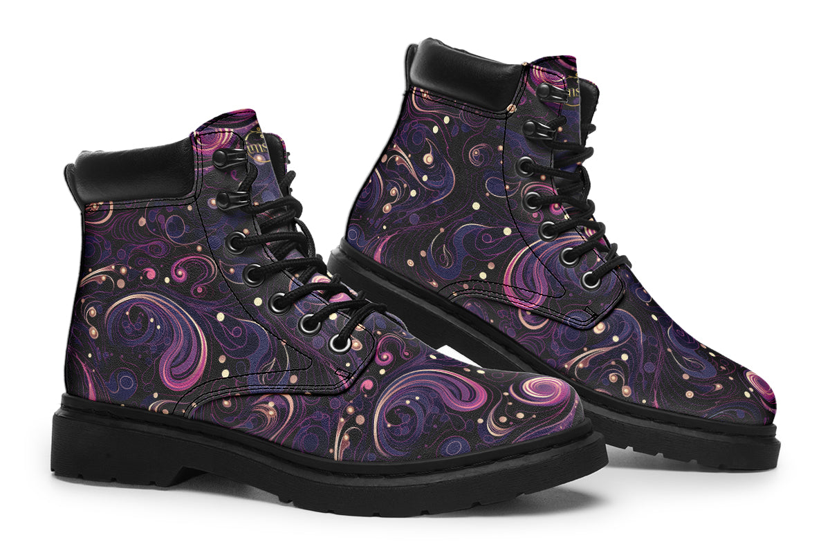 Purple Swirls Classic Boots