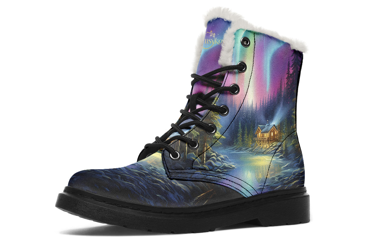 Aurora Borealis Cozy Boots