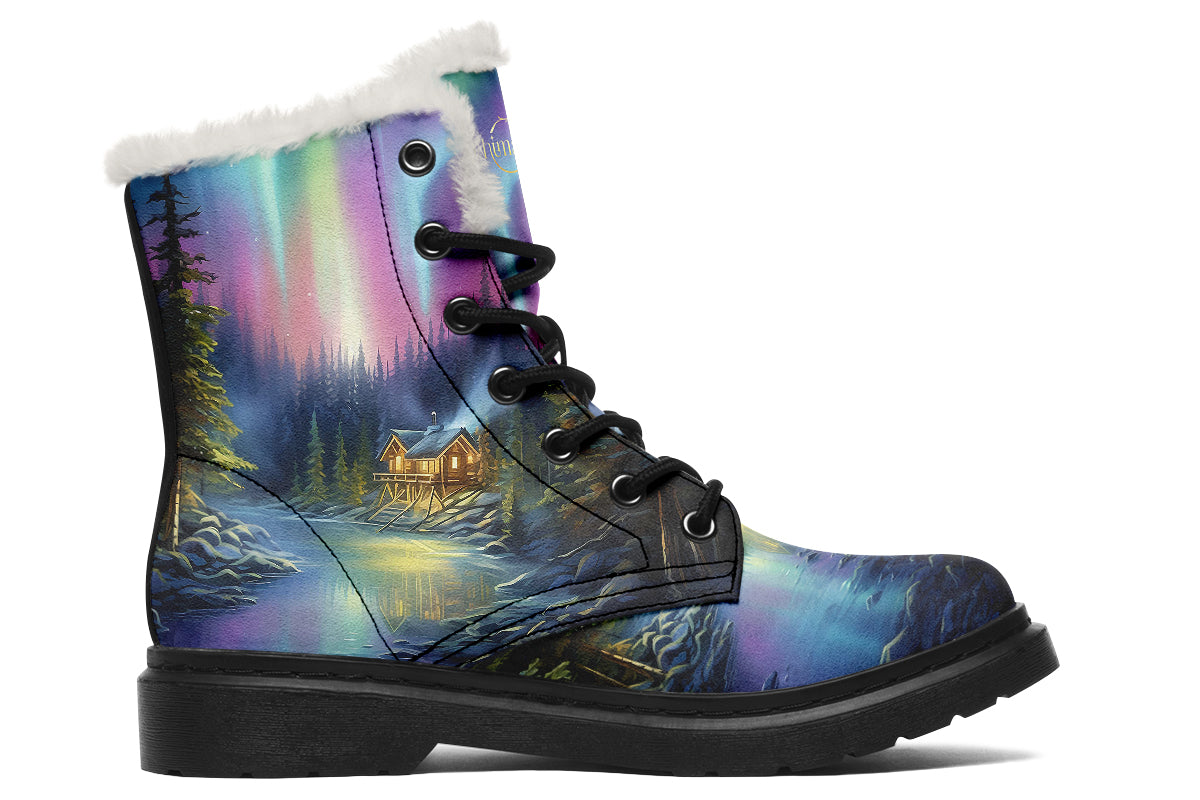 Aurora Borealis Cozy Boots