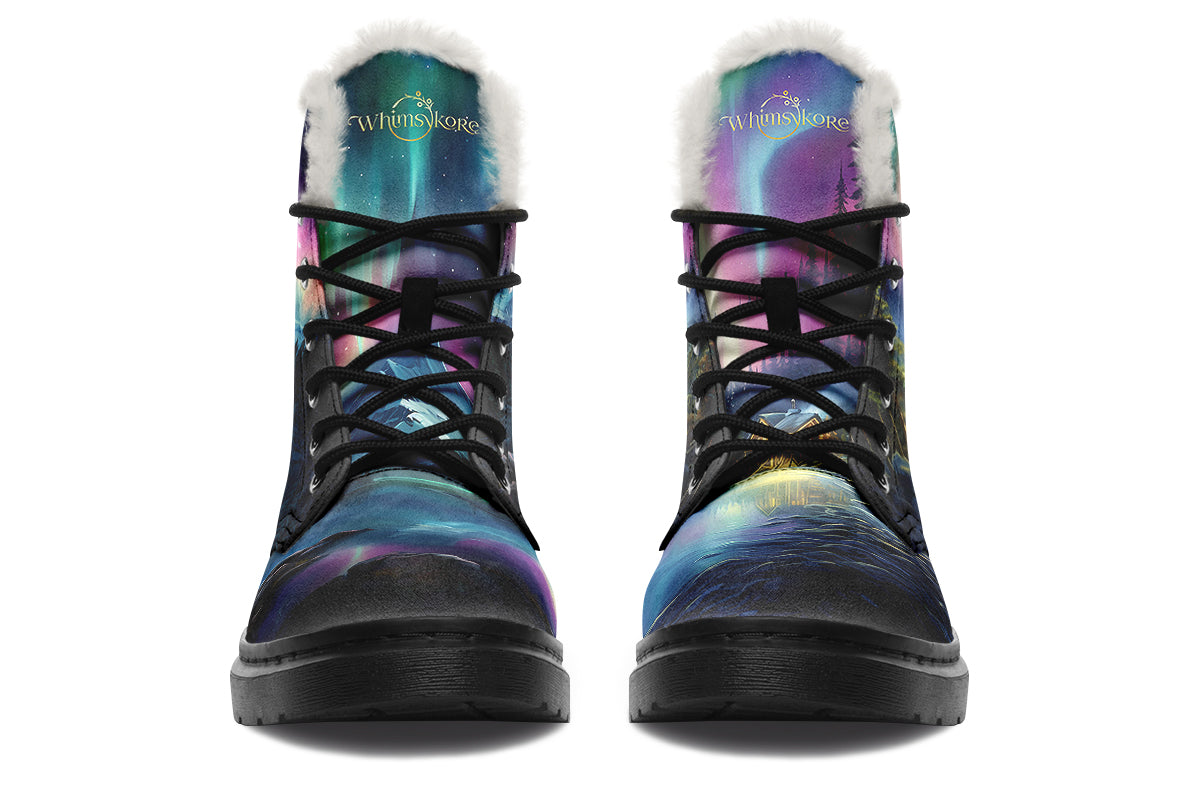 Aurora Borealis Cozy Boots