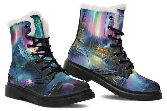 Aurora Borealis Cozy Boots