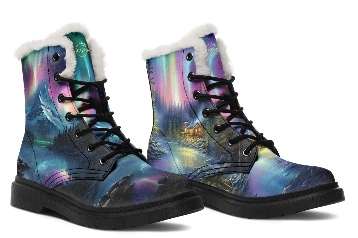 Aurora Borealis Cozy Boots