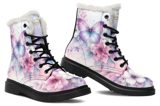 Beautiful Butterfly Cozy Boots