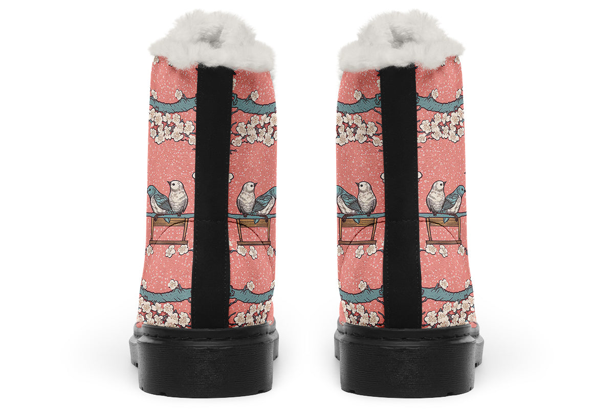 Birds And Blossoms Cozy Boots