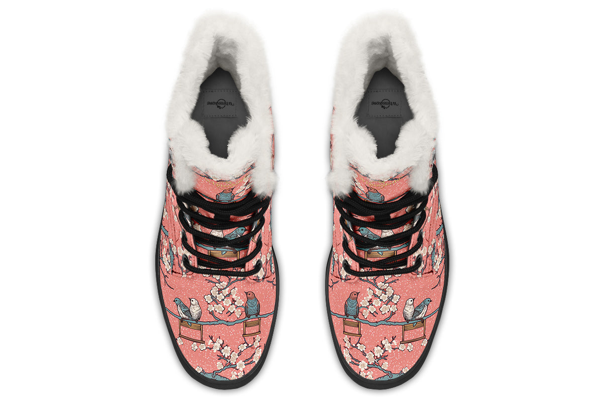 Birds And Blossoms Cozy Boots