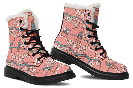 Birds And Blossoms Cozy Boots