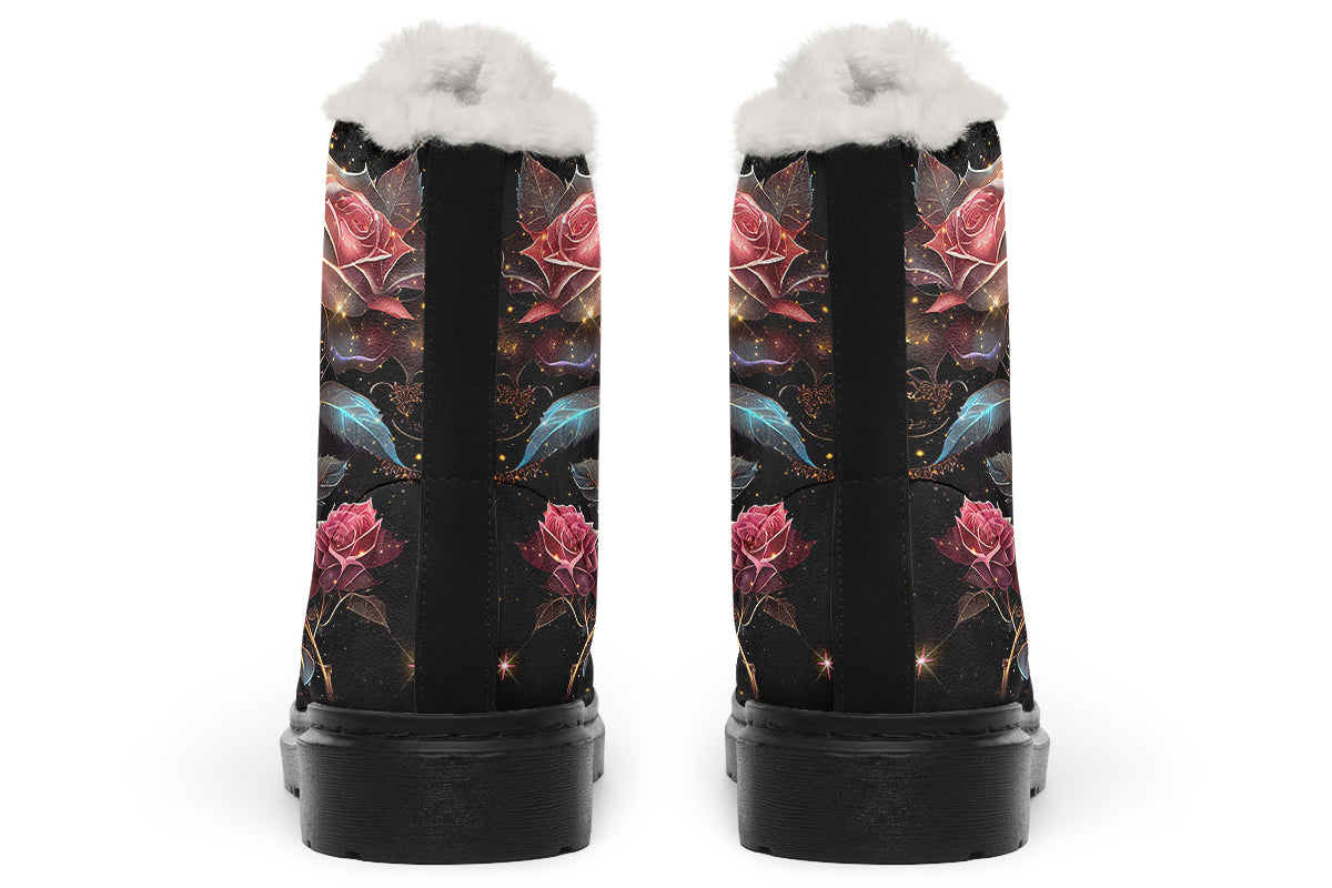 Enchanted Rose Cozy Boots