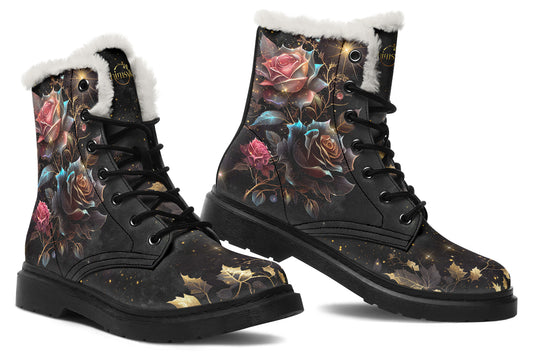 Enchanted Rose Cozy Boots