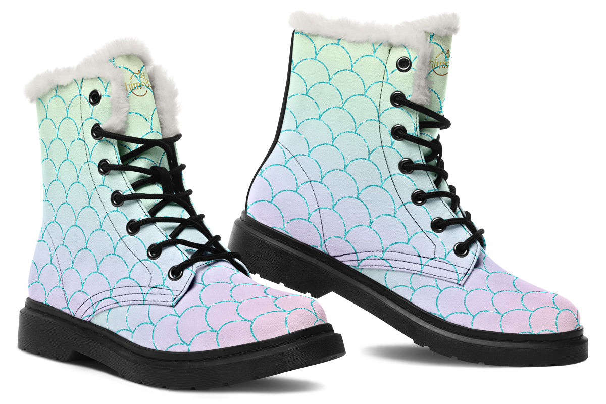 Mermaids Tail Cozy Boots