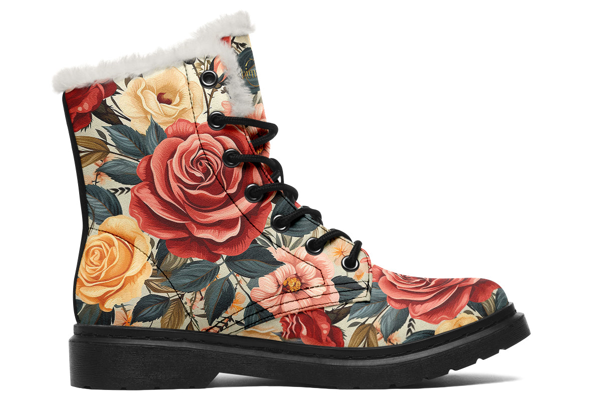 Roses Cozy Boots