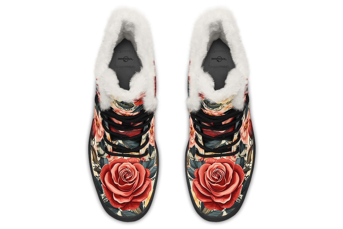 Roses Cozy Boots