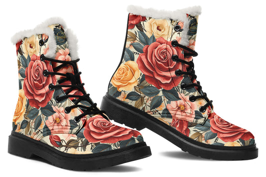 Roses Cozy Boots