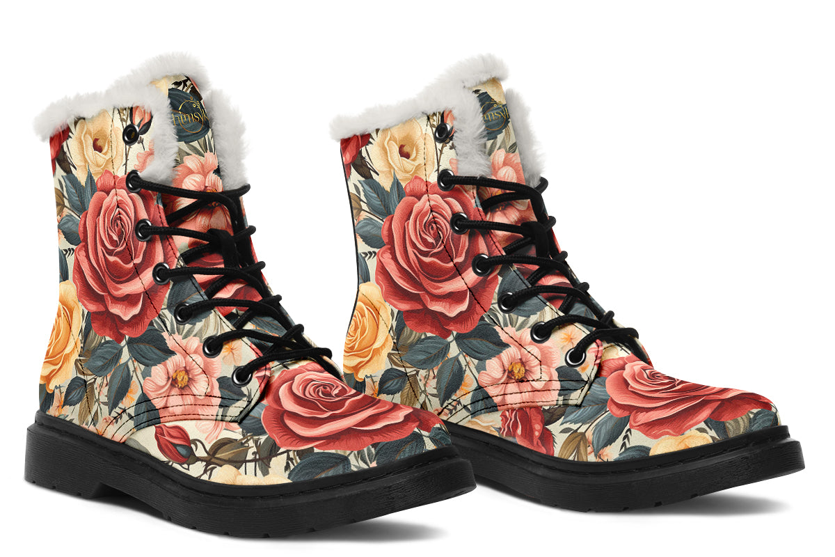 Roses Cozy Boots