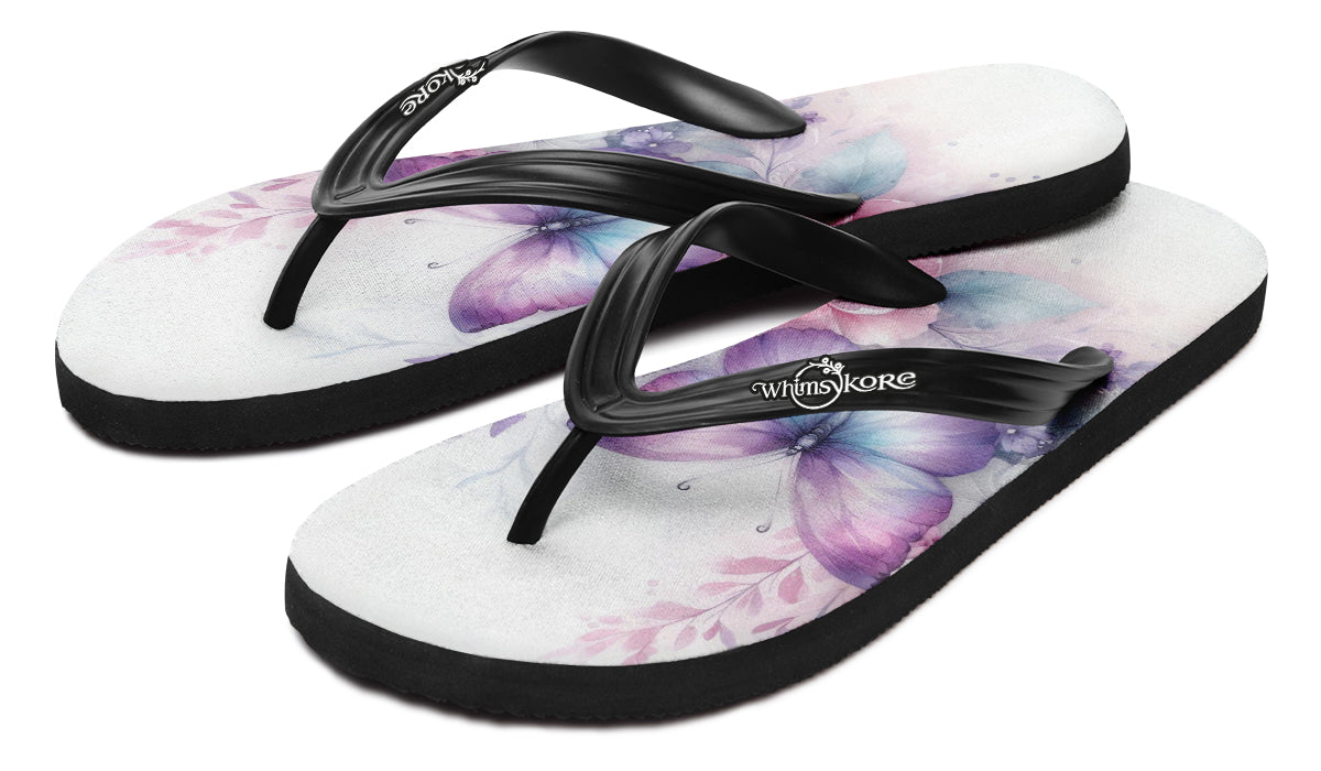 Beautiful Butterfly Flip Flops